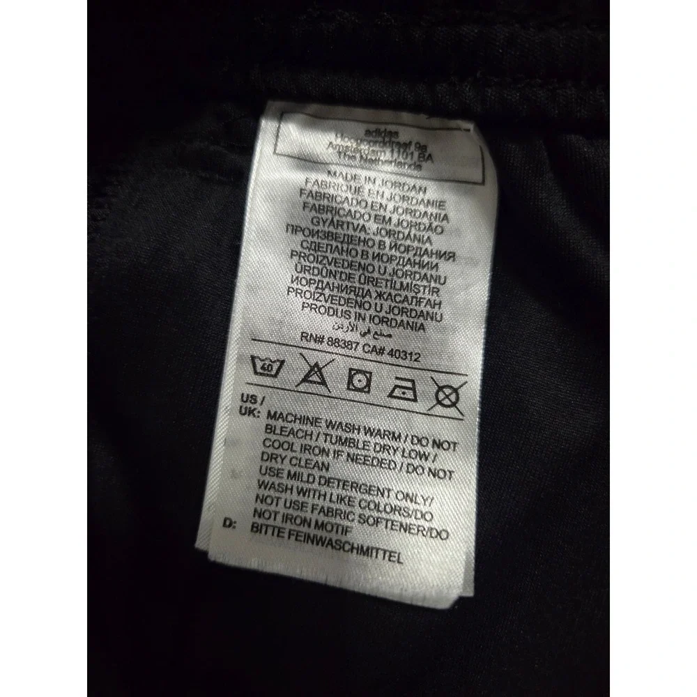 Adidas Mens Soccer Shorts Black White 3-Stripe Athletic Training Pockets Size M
